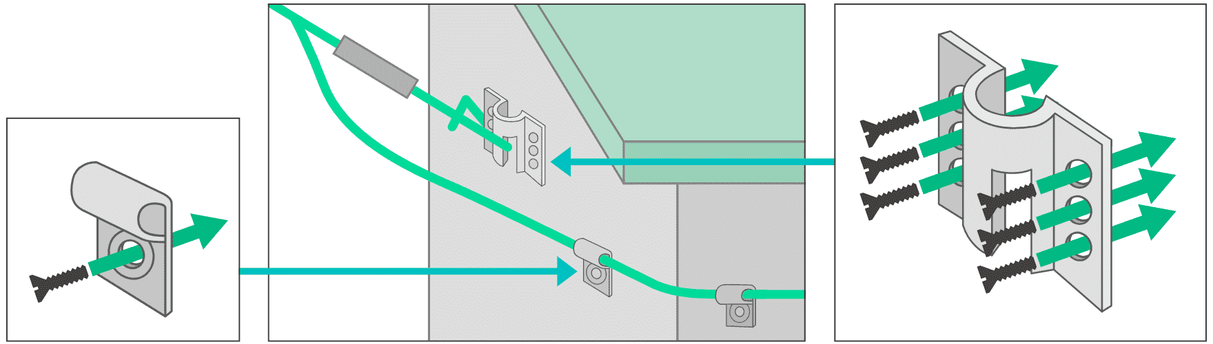 引留金具固定図